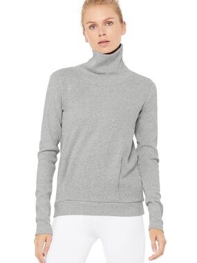 ALO Yoga Light Gray Turtleneck Sweater